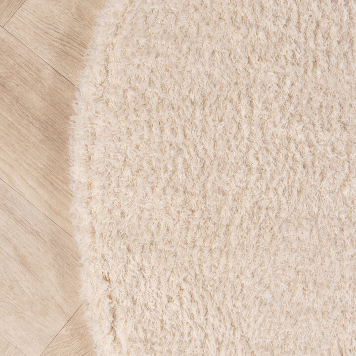 Zacht organisch vloerkleed - Teddy Creme - 4
