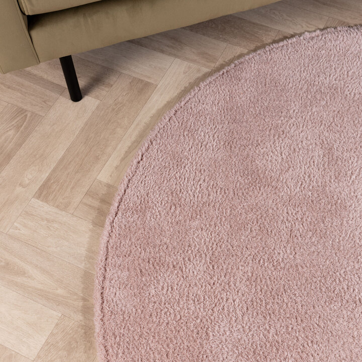 Zacht rond vloerkleed - Teddy Roze - 2