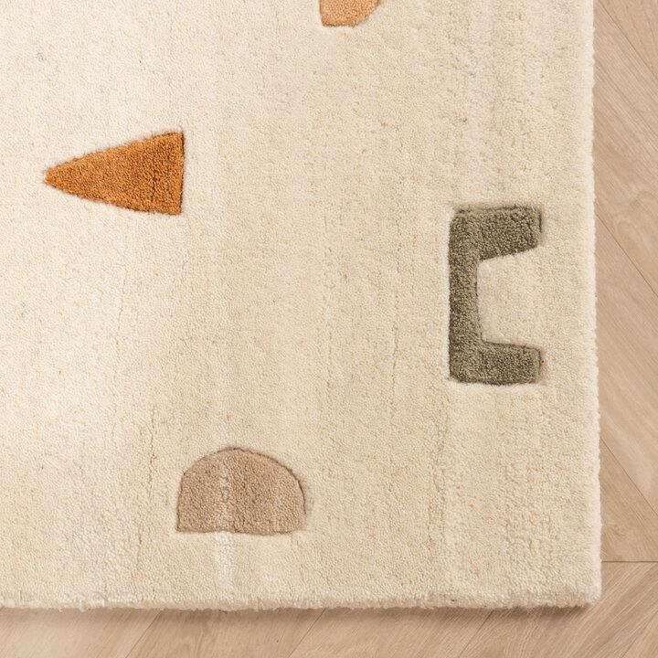 Vloerkleed kinderkamer – Lux Geo Creme/Multicolor - 4