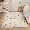 Vloerkleed kinderkamer - Lux Geo Wit/Terra - thumbnail