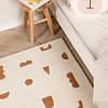 Vloerkleed kinderkamer - Lux Geo Wit/Terra - thumbnail 1
