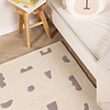 Vloerkleed kinderkamer - Lux Geo Wit/Lila  - thumbnail 1