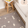 Vloerkleed kinderkamer – Lux Geo Zilvergrijs  - thumbnail 1