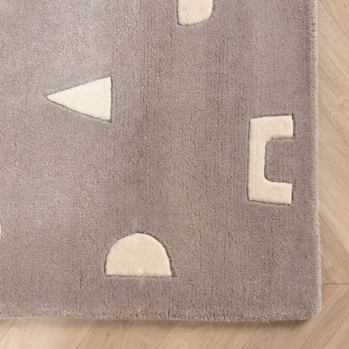 Vloerkleed kinderkamer – Lux Geo Zilvergrijs  - 4