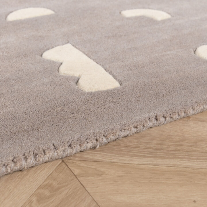 Vloerkleed kinderkamer – Lux Geo Zilvergrijs  - 5