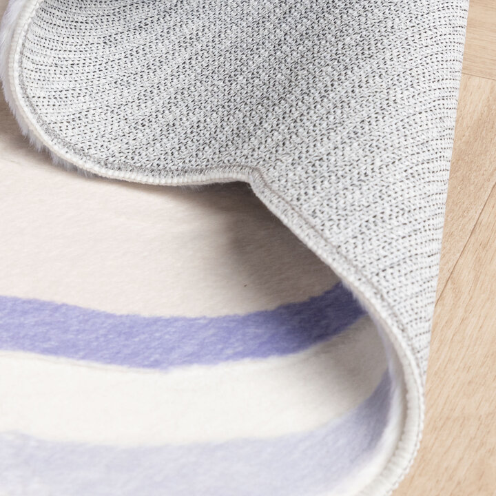 Organisch vloerkleed - Molly Wavy Beige/Lila - 5
