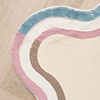 Organisch vloerkleed - Molly wavy Beige/Roze - thumbnail 3