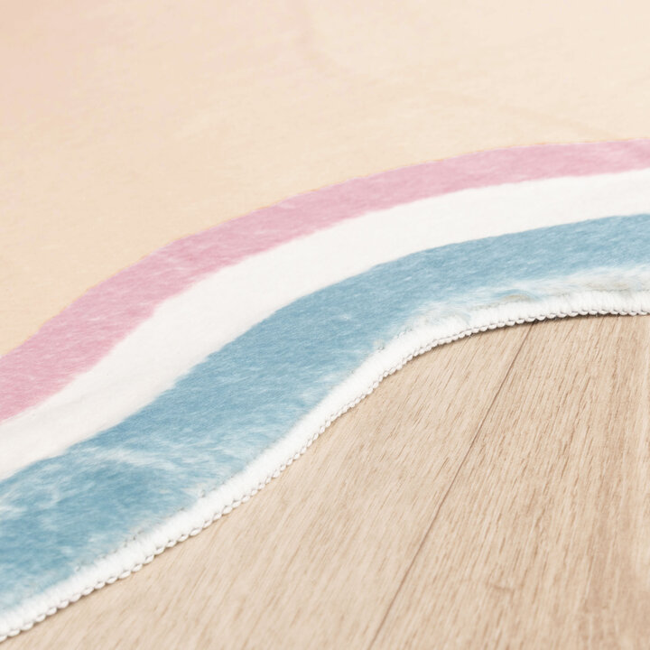 Organisch vloerkleed - Molly Wavy Beige/Roze - 4