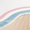 Organisch vloerkleed - Molly wavy Wit/Roze - thumbnail 4