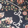Rond vintage vloerkleed - Bibi Medaillon Blauw - thumbnail 1