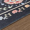 Rond vintage vloerkleed - Bibi Medaillon Blauw - thumbnail 3