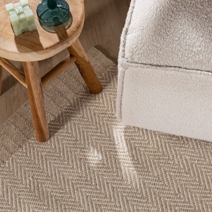 Wollen vloerkleed - Zula Beige  - 1