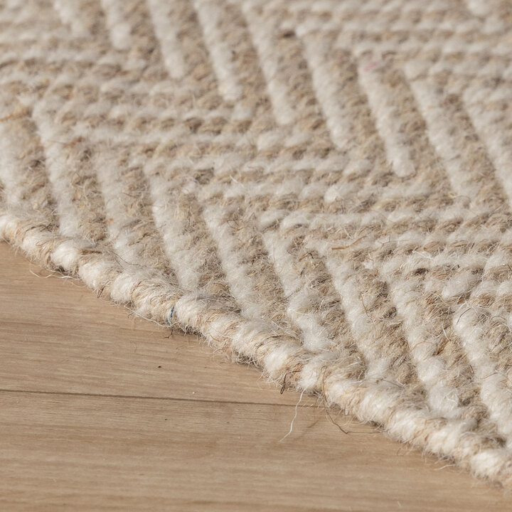 Wollen vloerkleed - Zula Beige  - 4
