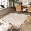Wasbaar vloerkleed - Myrre Wit/Beige  - thumbnail