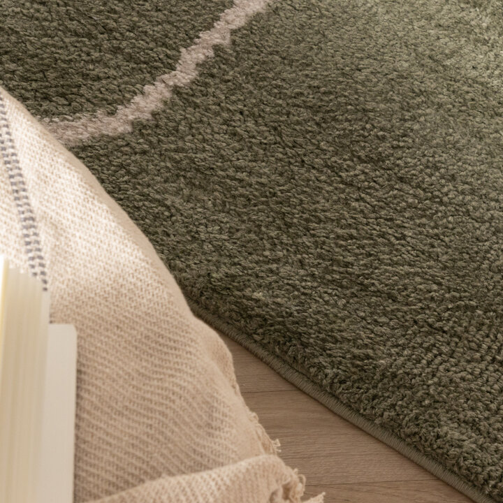 Wasbaar vloerkleed - Myrre Swirl Groen - 2