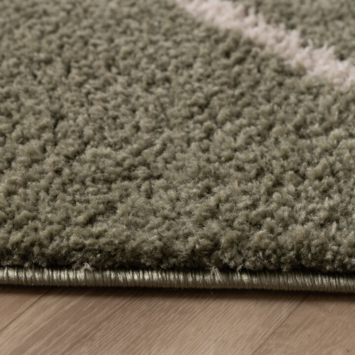Wasbaar vloerkleed - Myrre Swirl Groen - 5
