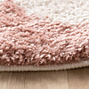 Rond wasbaar vloerkleed - Myrre Roze/Wit - thumbnail 4