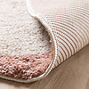 Rond wasbaar vloerkleed - Myrre Roze/Wit - thumbnail 5