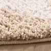 Rond wasbaar vloerkleed - Myrre Beige/Wit - thumbnail 4