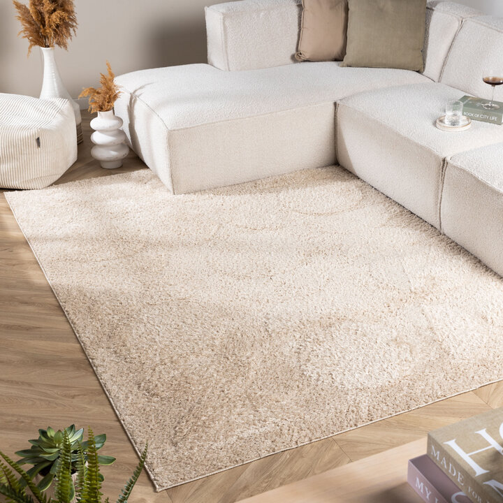 Scandinavisch vloerkleed - Lova Orbit Beige 
