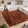 Scandinavisch vloerkleed - Lova Border Terra  - thumbnail