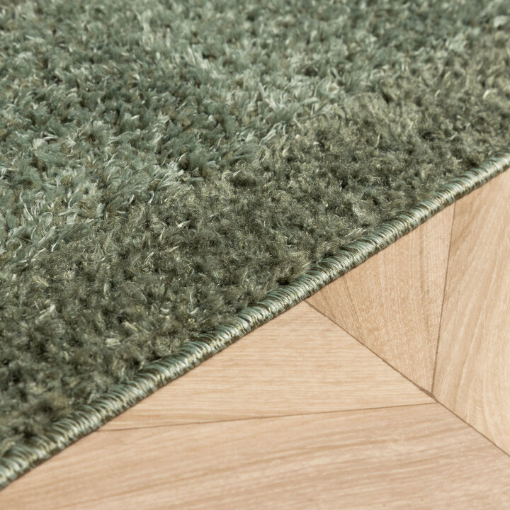 Scandinavisch vloerkleed - Lova Border Groen  - 5