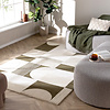 Abstract vloerkleed - Vienna Shapes Wit/Groen - thumbnail