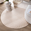 Rond Scandinavisch vloerkleed - Charm Arches Beige - thumbnail