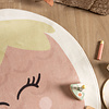 Wasbaar kindervloerkleed - Berry Aardbei Roze - thumbnail 1