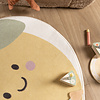 Wasbaar kindervloerkleed - Berry Citroen Geel - thumbnail 1