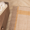 Wollen vloerkleed - Valencia Border Taupe/Geel - thumbnail 1