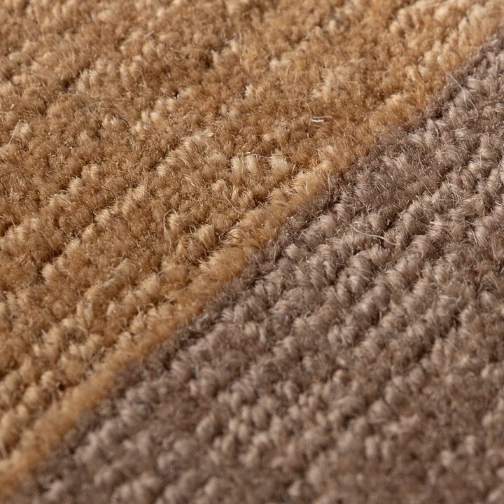 Wollen vloerkleed - Valencia Border Taupe/Geel - 2