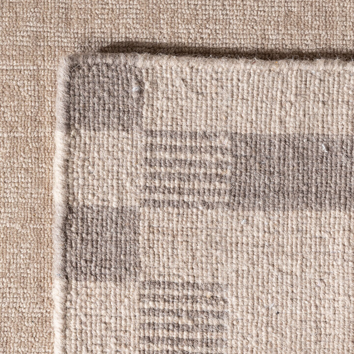 Wollen vloerkleed - Valencia Border Taupe/Grijs - 5