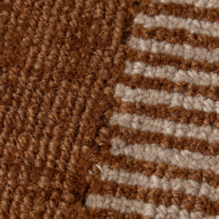 Wollen vloerkleed - Valencia Border Terra/Creme - 2
