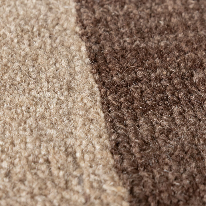 Wollen vloerkleed - Valencia Border Beige/Bruin - 2