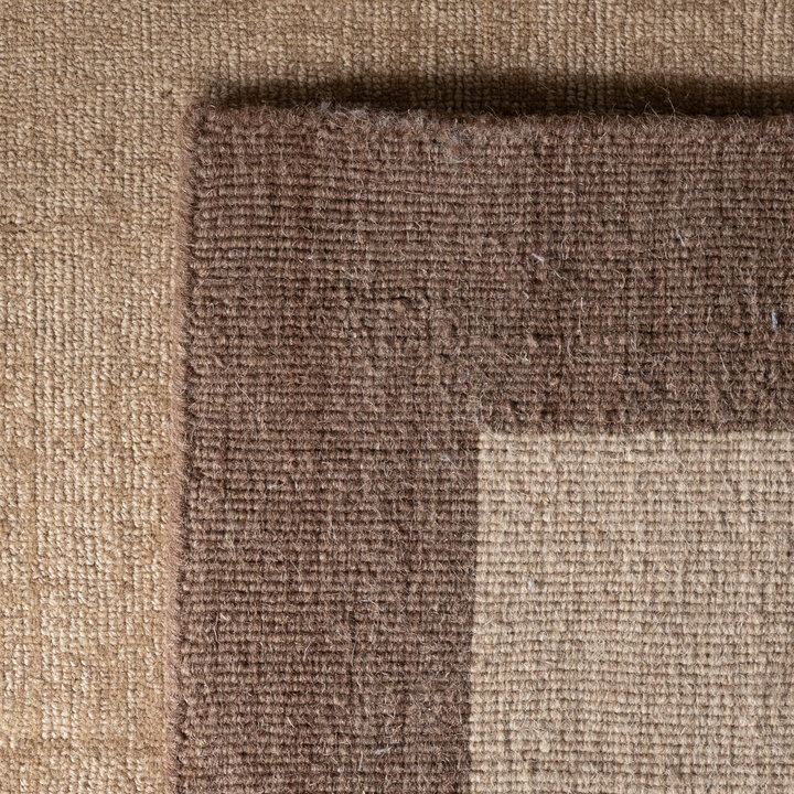 Wollen vloerkleed - Valencia Border Beige/Bruin - 5