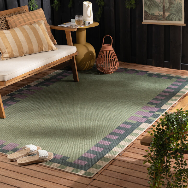 Jute buitenkleed - Mambo Blox Groen