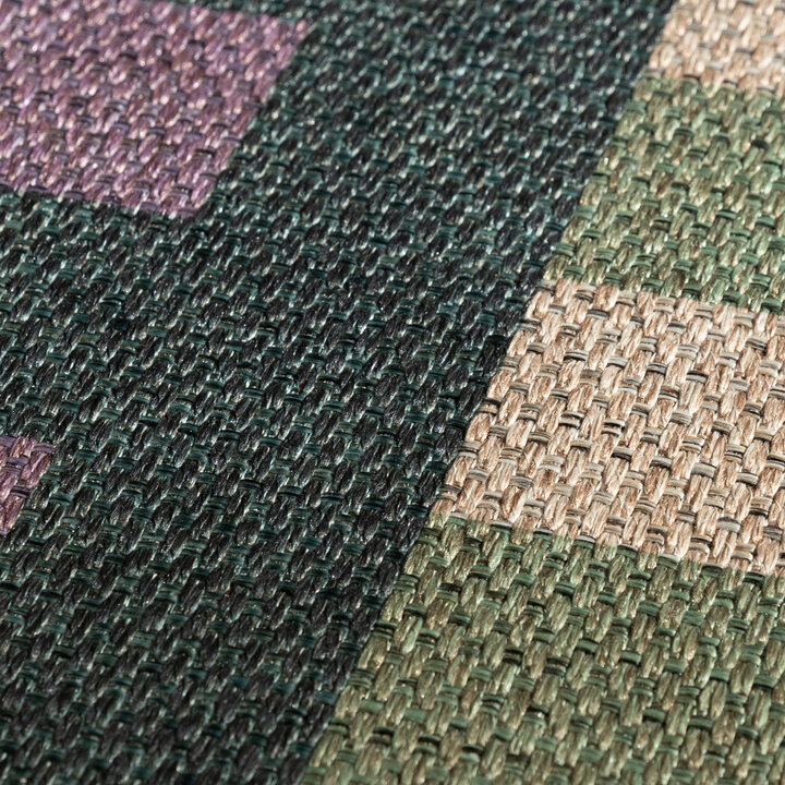 Jute buitenkleed - Mambo Blox Groen - 2