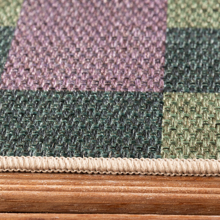 Jute buitenkleed - Mambo Blox Groen - 4