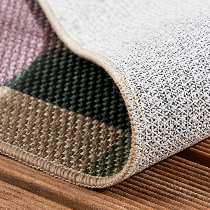 Jute buitenkleed - Mambo Blox Groen - 5