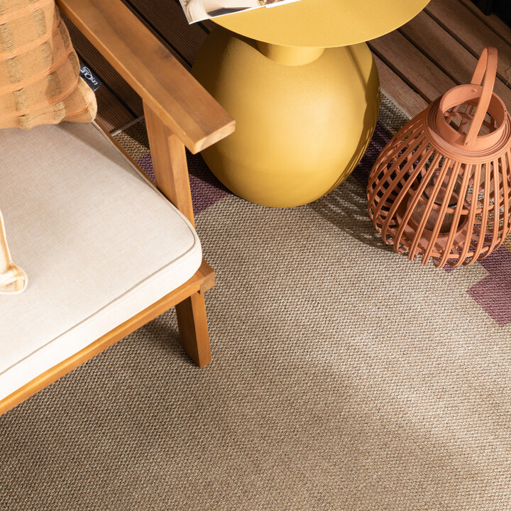 Jute buitenkleed - Mambo Blox Beige - 1