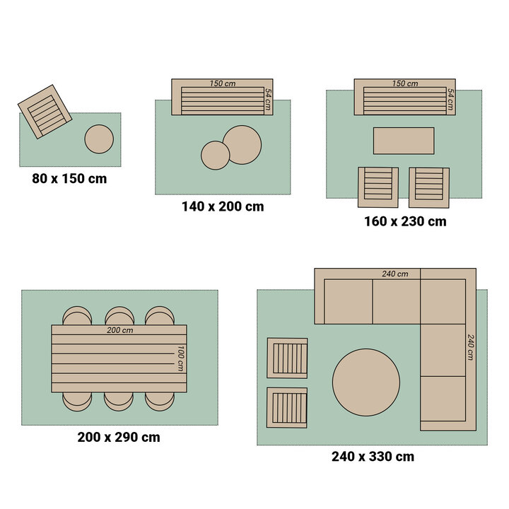 Jute buitenkleed - Mambo Blox Beige - 6