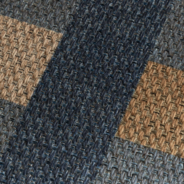 Jute buitenkleed - Mambo Tiles Blauw - 2