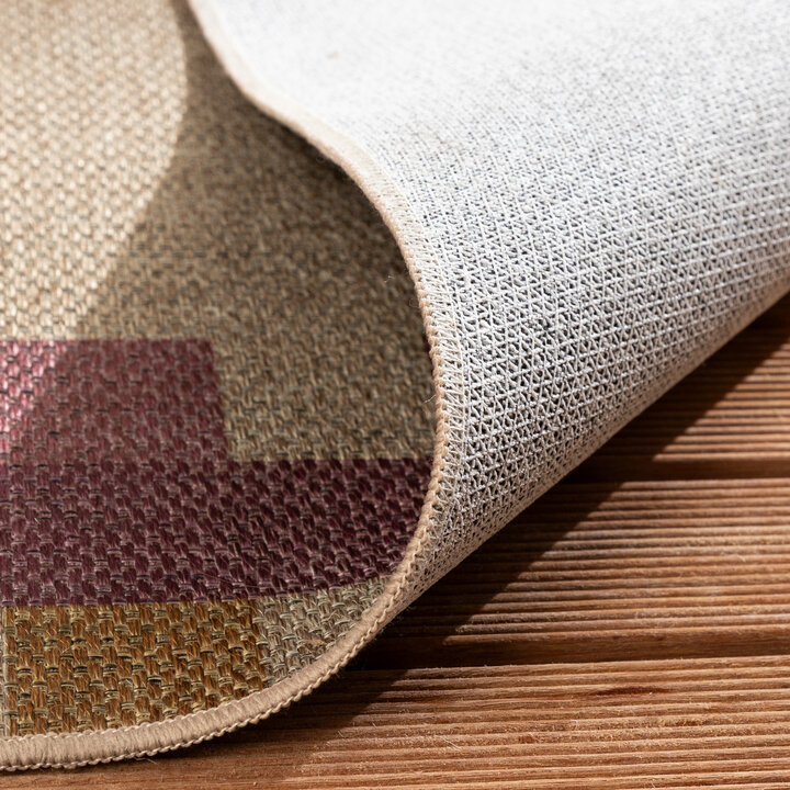 Jute buitenkleed - Mambo Tiles Beige - 5