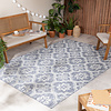 Buitenkleed - Rio Flower Blauw - thumbnail