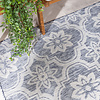 Buitenkleed - Rio Flower Blauw - thumbnail 1