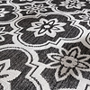 Buitenkleed - Rio Flower Zwart - thumbnail 2