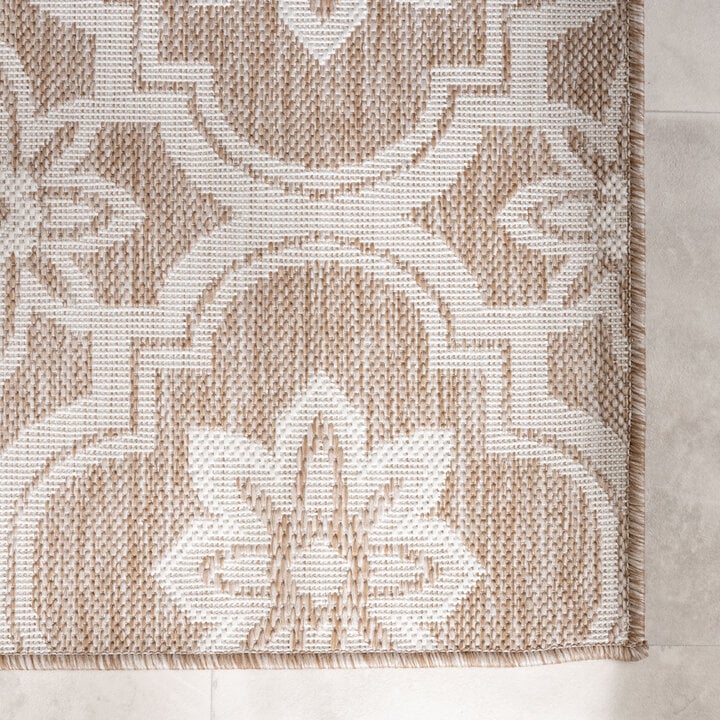 Buitenkleed - Rio Flower Beige - 3