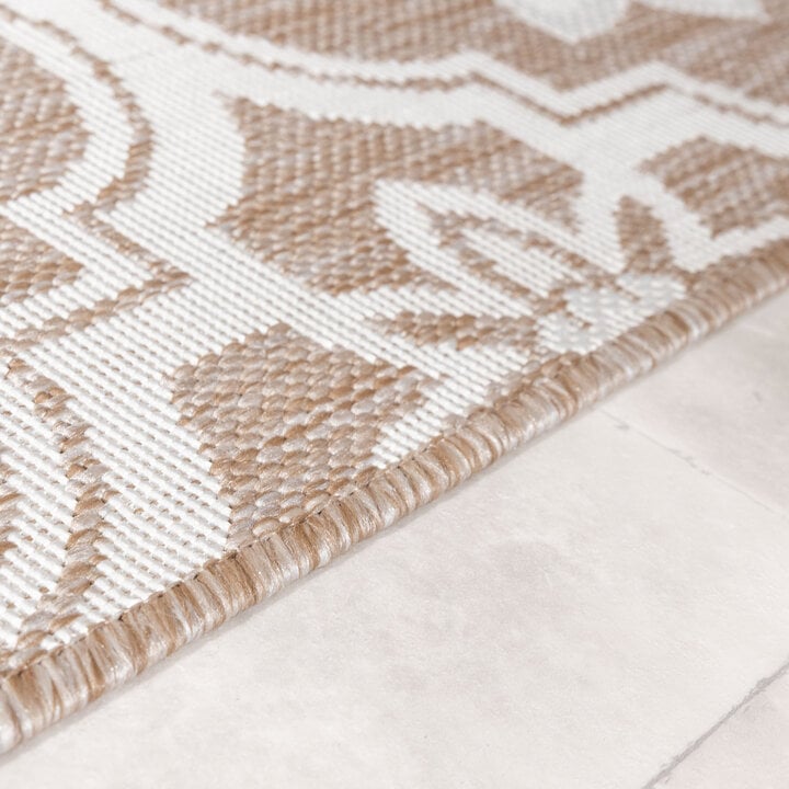 Buitenkleed - Rio Flower Beige - 4