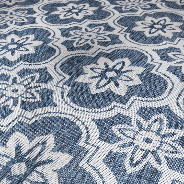 Buitenkleed - Rio Flower Donkerblauw - 2